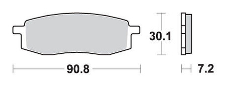Klocki hamulcowe kh105 off-road sinter kolor złoty