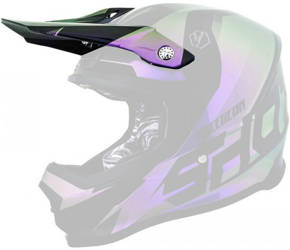 Części daszek (peak) do kasku furiouultimate chameleon kolor kameleon