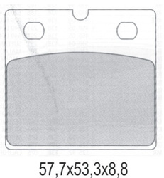 Klocki hamulcowe kh171 półmetaliczne bmw k75/100, r80/100 przód (oferta specjalna) wycofane z oferty