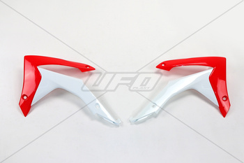 Osłony chłodnicy honda crf 250r '14-'17, crf 450r '13-'16, kolor oem (biały/czerwony)