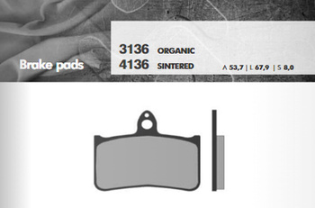 Klocki hamulcowe kh187 spiek metaliczny (złote) przód (ft 4136)