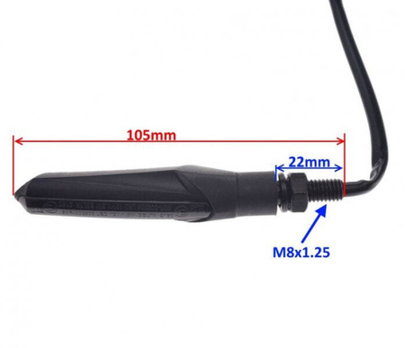 Kierunkowskaz para sekwencyjny led