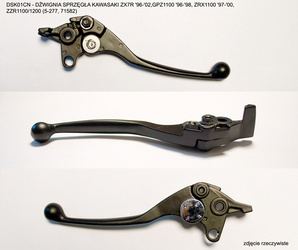 Dźwignia sprzęgła kawasaki zx7r '96-'02,gpz1100 '96-'98, zrx1100 '97-'00, zzr1100/1200 (mc-08568bk, 71582)