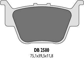 Klocki hamulcowe kh373 honda trx tył - zastępują db2580mx-d oraz db2580qd-d