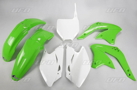 Komplet plastików kawasaki kxf 450 '08 kolor oem (zielony/biały) (ka211e999)