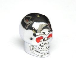 Nakrętka wentyla chrom Kształt Czaszki Czacha