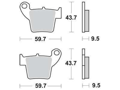 KLOCKI HAMULCOWE TRW MCB730SI