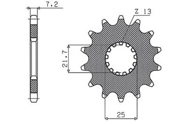Zębatka przednia 564 16 suzuki gsr 600/gsxr 600 (jtf520.16) (łańc. 525) (56416jt)