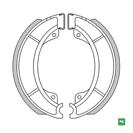 Szczęki hamulcowe yamaha sr 250 87-04 (150x25mm)