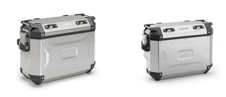 KUFRY BOCZNE 48L MONOKEY CAM SIDE KVG48A K'VOYAGER ALUMINIOWE PRAWY / LEWY KOLOR SREBRNY