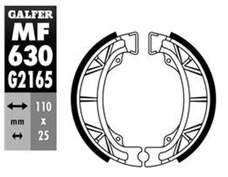 Szczęki hamulcowe tył 2022/09 aprilio amico 50 '90-'95, gulliver 50 '95-'98, mojito 125 '05-, scarabeo 100 '00-'04, scarabeo 50 '04-, sr 50 