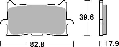 Hamulcowe kh679 street excel sinter kolor złoty pasuje do: honda crf1000 africa twin przód