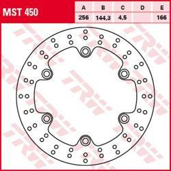 Tarcza hamulcowa przód honda nss 125 forza '15-, sh 300 '07-, (256x144x4,5mm)