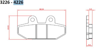 Klocki hamulcowe kh710 spiek metaliczny (złote) harley-davidson 1750/1870 '18-20, tył (ft 4226)