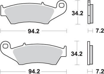 Hamulcowe kh185 / kh389 off-road racing ng sinter kolor złoty