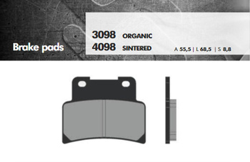 Klocki hamulcowe kh432 spiek metaliczny (złote) (ft 4098)