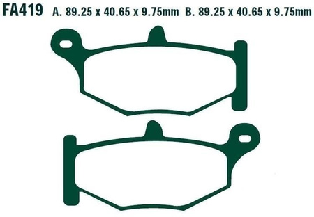 KLOCKI HAMULCOWE EBC FA419V