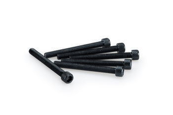 Śruby z anodyzowanego aluminium blister 6 śrub imbusowych m6x55mm czarne
