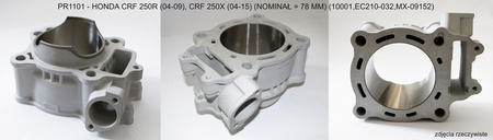 PROMX CYLINDER HONDA CRF 250 R '04-'09 , CRF 250 X '04-'17 (STD 78MM) NICASIL