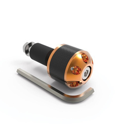 Końcówki kierownicy motocykla oxford CarbEnds złote