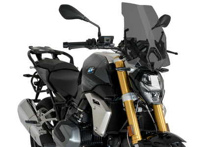 Szyba Touring Nowej Generacji Puig Do Bmw R1250r 19-22  (Z Oryginalnym Wspornikiem Bmw) Mocno Przyciemniona