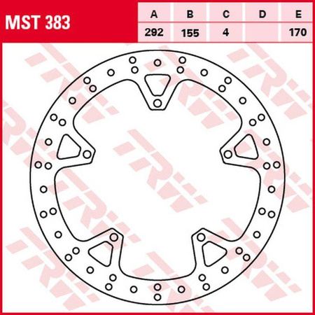 Tarcza hamulcowa przód yamaha yzf 125r '08-'13 (292x155x4mm)