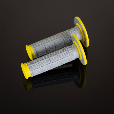 Manetki mx dual compound tapered green h/waff, dwuskładnikowe, kolor szary/żółty
