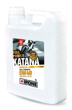 Ipone full power katana 5w40 olej silnikowy 100 % syntetyk 4l (ester, ma2) zalecany do bmw (akc) (6)