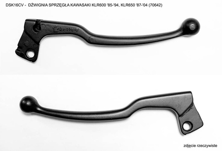 Dźwignia sprzęgła kawasaki klr600 '85-'94, klr650 '87-'04, kolor czarny (dsk16cv) = dss16cv, dss17cv (73362) (70642)