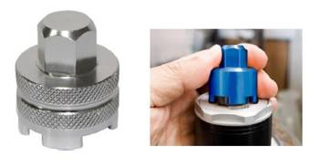 Narzędzia klucz do odkręcania górnych korków amortyzatora przedniego wp ktm (dwukomorowy)(mx-12227)