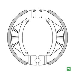 Szczęki hamulcowe kawasaki kx 80 83r (95x20mm)