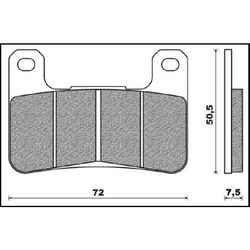 Klocki hamulcowe kh379 spiek metaliczny (złote) przód (ft 4117)