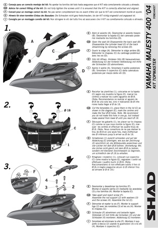 Stelaż kufra tylnego Shad do Yamaha Majesty 400