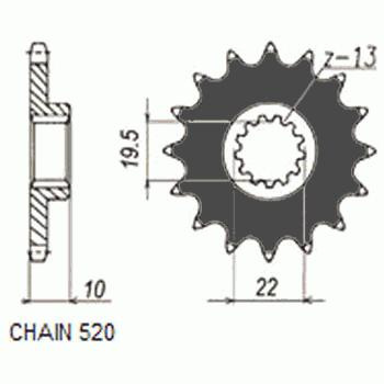 Zebatka napedowa sunstar sunf323-15