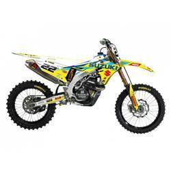 Komplet naklejek (oklein) suzuki rmz 250 '19-'23, rmz 450 '18-'23 replica suzuki world restyle 20/21
