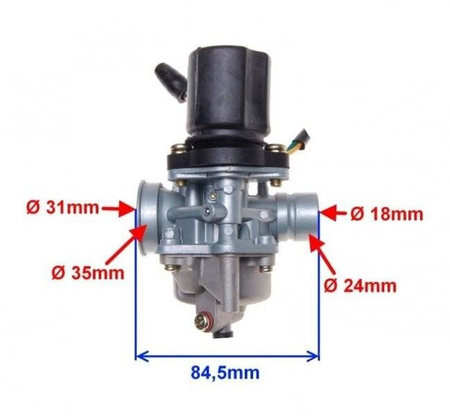 Gaźnik skuter 2T Minarelli Keeway Yamaha z filtrem