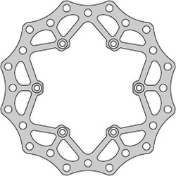 Tarcza hamulcowa tył ktm 2t/4t '91-21, husaberg, husquarna, gas-gas (220x110x4mm)