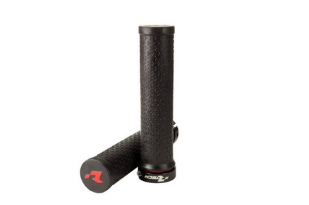 Racetech 2022 manetki rowerowe r20 lock-on z blokadą kolor czarny