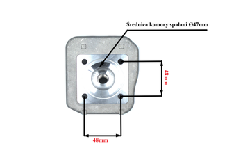 Głowica Cylindra 70 Ccm 2t A/C 47mm Peugeot Honda Kymco Sym Power Force