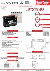 Bs akumulator btx15l-bs (ytx15l-bs) 175x87x130 bezobsługowy - elektrolit osobno (230a) (2) ue2019/1148 - wycofany z oferty
