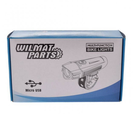 Lampa rowerowa przód LED USB