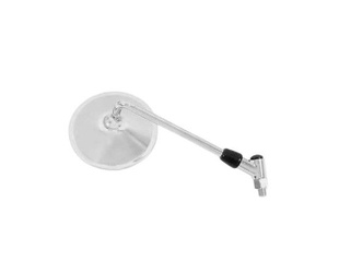 LUSTERKO SUZUKI GS 450 L, GSX 250 / 400 / 750, GS 500 / 1000 / 1100 E, TS 125 / 250, RG 250 E PRAWE / LEWE (PARA 2 SZT.) (KRÓTKIE RAMIĘ 7") CHROMOWANE (WZÓR ORYGINAŁU)