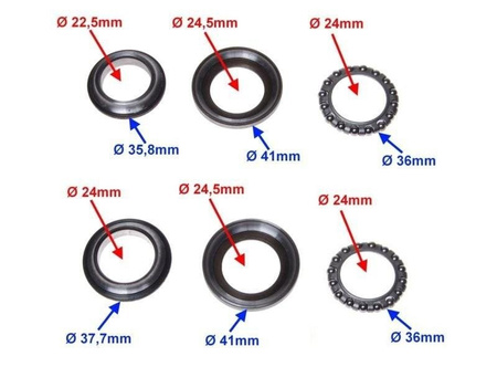 Łożysko główki ramy Chopper 50 Kinroad Łoś King