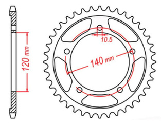 ZĘBATKA TYLNA 4409 42 SUZUKI GSXR 1000 '01-'06 (JTR1800.42) (ŁAŃC. 530)