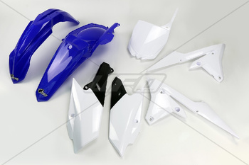 Komplet plastików yamaha yzf 250/450 '14-'17 kolor oem (biały/niebieski) (ya318e999)