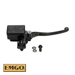 POMPA HAMULCA PRZEDNIEGO KOMPLETNA (15,8MM) Z MOCOWANIEM LUSTERKA I DŹWIGNIĄ HONDA CB 400 '79-82, GL 500, CB 650, CX 650, CB 750 F '79-83, VF 750, CB 900 F '79-83, CBX 1000 '79-82 (OEM: 45500-463-601) KOLOR CZARNY