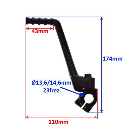 Dźwignia rozrusznika motocykla Keeway TX 50