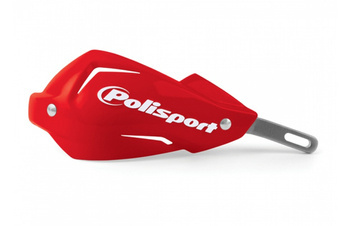 Osłony rąk (handbary - aluminiowy rdzeń) model touquet z uniwersalnym zestawem montażowym 22/28mm kolor czerwony