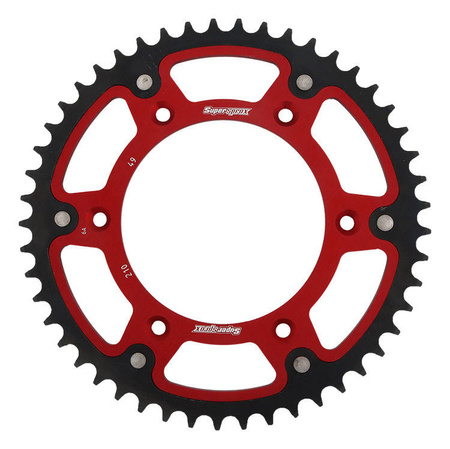 Zębatka tylna 289 49 stealth (stalowo-aluminiowa) honda cr/crf/xr '83-'16 (jtr210.49) kolor czerwony