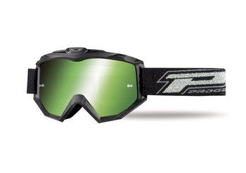 Gogle pg3204 dark side kolor czarny matt (szyba pg3251 zielona lustrzana antiscratch, no fog, anti uv) (3204-183)